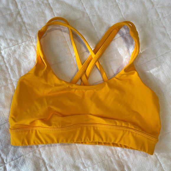 lululemon Orange Energy Bra - Picture 1 of 2